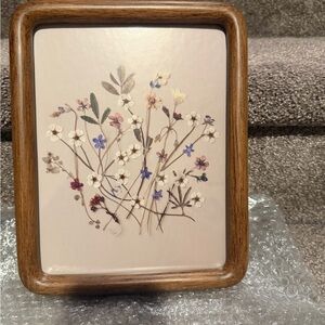 Hearth & Hand Pressed Wildflower Frame in Brown